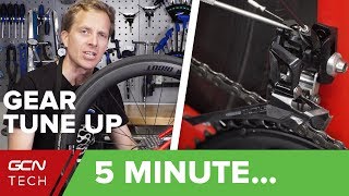 5 Minute Simple Bike Gear TuneUp  Indexing Cable Tension amp Limit Screws [upl. by Emor]