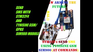 HOW TO SEND SMS USING TYNISINE GSMGPRS SIM900 MODULE WITH STM32  HAL  CUBEMX  KEIL uVISION [upl. by Keffer]