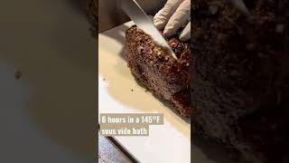 First Time Is The Best Time  Sous Vide  Herb Crusted Prime Rib Roast shorts [upl. by Eelik]