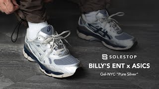 Solestop  Sneaker Review  BILLY’S ENT x ASICS GELNYC quotPure Silverquot 10 Anniversary [upl. by Elorak317]