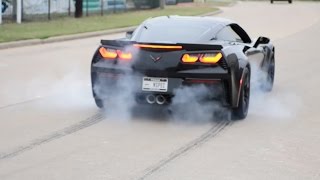 C7 Z06 Corvette  Burnouts [upl. by Ahsitel]