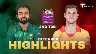 Extended Highlights  Bangladesh vs Zimbabwe  2nd T20i  T Sports [upl. by Gibert]