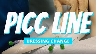 PICC Line Dressing Change  Nurse Skill Demo [upl. by Terrell]