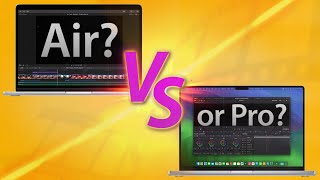 13quot M2 MacBook Air vs 14quot M3 MacBook Pro for Photo amp Video Editing [upl. by Aekahs]