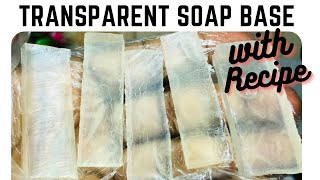 How to make transparent Soap Base  glycerin soap  melt and pour soap base [upl. by Ardnod]