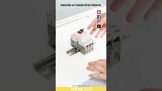 Easy Installation MPCB Motor Circuit Breaker on DIN Rail mpcbs [upl. by Erleena]