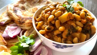 Healthy WHITE COW PEA CURRY Alachandala kuura LOBIA CURRY Recipe [upl. by Ecniv759]