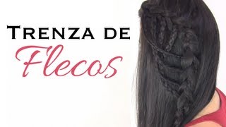 Peinado con trenza de flecos [upl. by Eniluap]