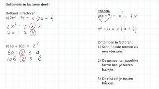 Een som van twee termen ontbinden in factoren 2 HAVOVWO amp 2 VWO [upl. by Lavern292]