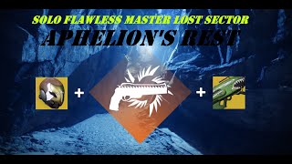 Solo Flawless Master Lost Sector  Aphelions Rest  Solar Hunter  Destiny 2 Season 23 [upl. by Nirret]