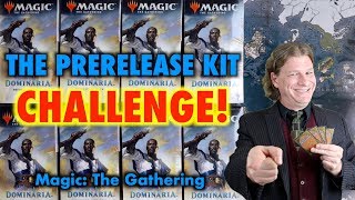 MTG  Time to take the Dominaria Prerelease Kit Challenge for Magic The Gathering [upl. by Ainegue]