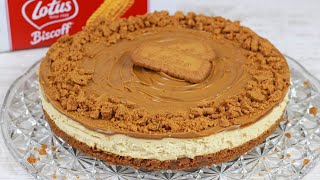 Lotus Biscoff Cheesecake ohne Backen in nur 10 Minuten [upl. by Asirralc]