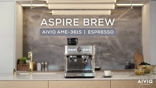 AIVIQ Aspire Brew  Espressomaskine  AME361S DK [upl. by Nylatsirk]