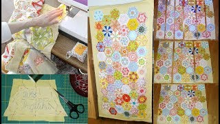 Patchwork – Kaleidoskopdecke nähen – Decke fertigstellen und aufhängen [upl. by Aihselef]