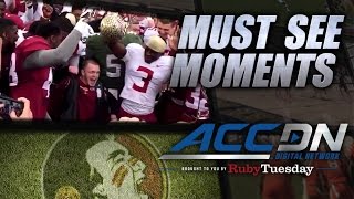 FSU Players Help Man With Handicap Walk  ACC Must See Moment [upl. by Ladnyc]