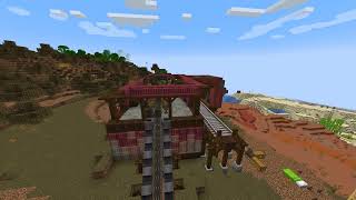 Minecraft Create Schematicannon  Sawmill construction [upl. by Dnomad]