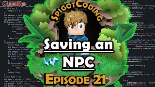 How to make a Spigot 115 plugin Ep21 Saving an NPC [upl. by Elahcar357]