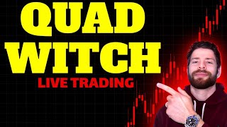 LIVE DAY TRADING QUAD WITCHING DAY NASDAQ FUTURES [upl. by Jard]