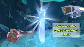 Thaw all the shards out again In the mountains quest  Genshin impact gameplay [upl. by Krysta975]