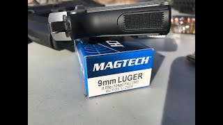 9x19mm 124gr FMJ Magtech 9B Velocity and Accuracy [upl. by Nnahoj909]