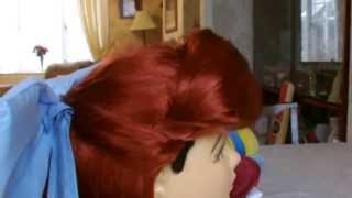 Disney Ariel Kiss the Girl Wig amp Bow Tutorial [upl. by Thalia910]