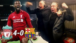 CORNER TAKEN QUICKLY ORIGI  Liverpool 40 Barcelona Commentator Reactions [upl. by Skvorak]