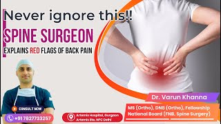 How to recognise warning signs of back pain कमर दर्द कब गंभीर हो सकती है backpain spine pain [upl. by Sellma315]