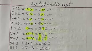 3up middle digit for 01102024  3up digit amp cut pair calculation  thai lottery [upl. by Sanez933]