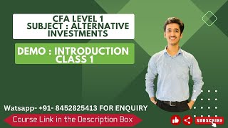 CFA LEVEL 1  Alternative Investments  Class 1  WHAT AND WHY [upl. by Airdnax]