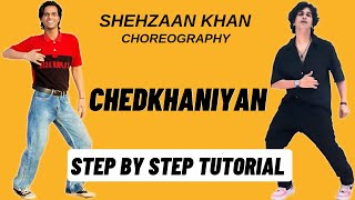 Chedkhaniyan Shehzaan Khan Dance Choreography Tutorial  Chedkhaniyan Dance Tutorial [upl. by Arinayed272]