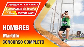 MARTILLO FINAL MASCULINA  Campeonato de España Atletismo  Torrent 2023 [upl. by Wurtz]