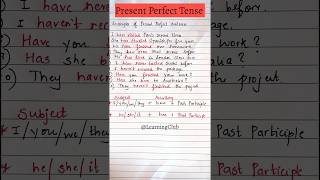 Present Perfect Tense Examples tensesinenglish [upl. by Aihsatal]