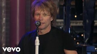 Bon Jovi  Livin’ On A Prayer Live on Letterman [upl. by Pascoe30]