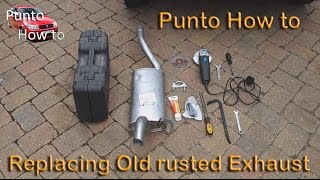 Punto How To Exhaust Replacement [upl. by Levesque]