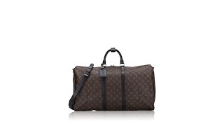 Louis Vuitton Monogram Macassar Keepall Bandouliere 55 [upl. by Navek]