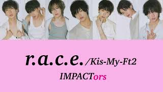 【race  KisMyFt2】IMPACTors 歌割り パート割り [upl. by Rothmuller]