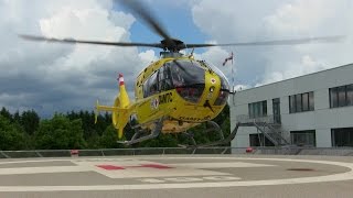 Rettungshubschrauber ÖAMTC C16 Abflug am LKH Hartberg [upl. by Mages462]