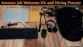 Amazon Job Welcome kit Unboxing and Hiring Process  How to get a Job in Amazon [upl. by Thirzia]