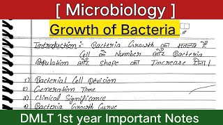 Growth of Bacteria  Bacteria Growth Curve  Microbiology [upl. by Buonomo]