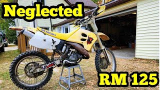 This 30 Year Old Dirt Bike Lives Again  Suzuki Rm 125 [upl. by Yeorgi]