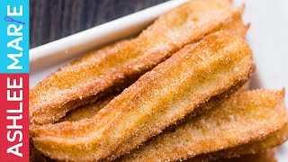 Homemade Churro recipe  using pate a choux batter [upl. by Atineg]