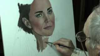 KATE MIDDLETON PORTRAIT Ritratto by Mario Stefanutti [upl. by Enyad]