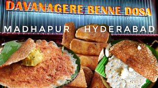 Davangere Benne Dosa in Madhapur Hyderabad  వెన్న దోస in హైదరాబాద్ [upl. by Attem]