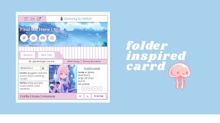 folder themed interactive carrd tutorial [upl. by Hedda]