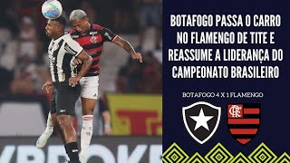 BOTAFOGO GOLEIA O FLAMENGO COM AUTORIDADE NO BRASILEIRÃO E VOLTA A LIDERANÇA DO CAMPEONATO [upl. by Jourdain376]