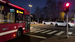 Volvo 8500LE B12BLE at Tyresö Centrum ft SvenskaTagklipp [upl. by Nerek]