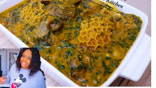 How to cook Rich Ofe Owerri  Okazi Soup [upl. by Meekah]