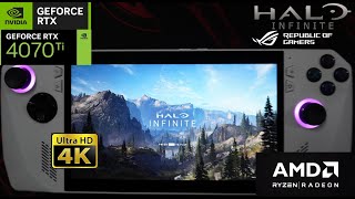 Halo InfiniteCampaign  ASUS ROG ALLY GAMEPLAY 1080p High Graphics No FSR  RC71L Z1 Extreme [upl. by Nedla746]