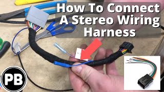 Stereo Wiring Harness Explained How to assemble one yourself [upl. by Herzel187]