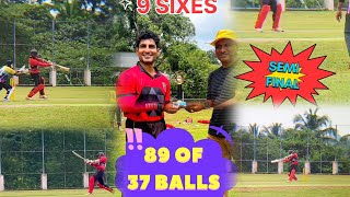 89 runs 37 balls in Semifinal of Doctors Big bash league 😊 [upl. by Rona]